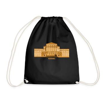 Kassel Town Hall Hesse - Drawstring Bag - black - Front