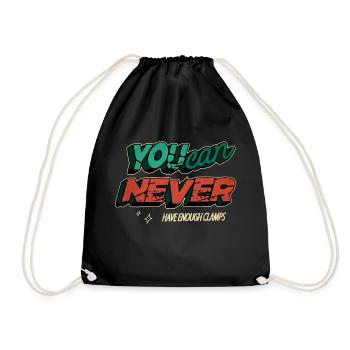 Statement wood carpenter saw arboriculture - Drawstring Bag - black - Front