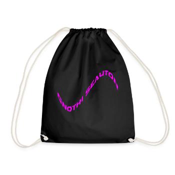 Gnothi Seauton - Drawstring Bag - black - Front
