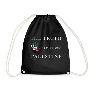 Truth is Freedom - Palestine - Drawstring Bag - black - Front