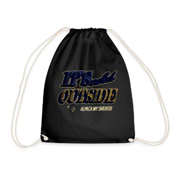 Idée cadeau Happy Bodybuilder Fun Père Noël mignon - Sac de sport léger - noir - Devant