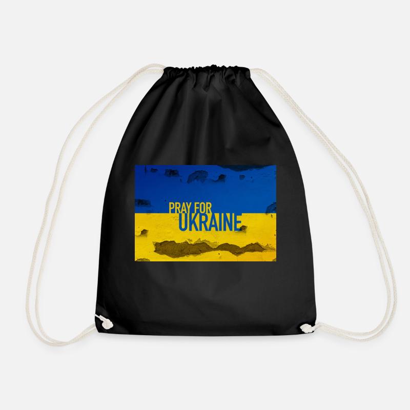 Ukraine - Turnbeutel - Schwarz