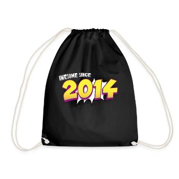Rétro 9e anniversaire dans le Style Pop Art Comic Book - Sac de sport léger - noir - Devant