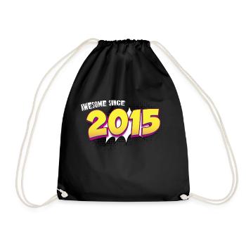 Rétro 8e anniversaire dans le Style de bande dessinée Pop Art - Sac de sport léger - noir - Devant