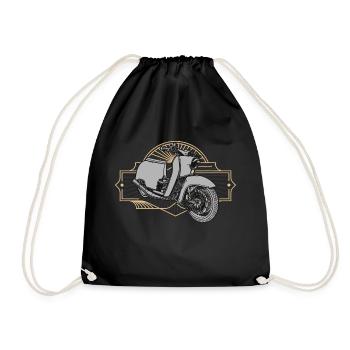Hirondelle (or / argent) // Illustration - Sac de sport léger - noir - Devant