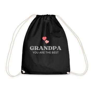 Grand-père, tu es le meilleur - Sac de sport léger - noir - Devant