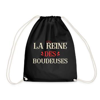 La reine des boudeuses - Sac de sport léger - noir - Devant