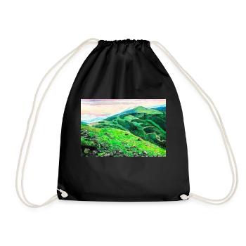 Bieszczady Mountains - Handmade Picture - Drawstring Bag - black - Front