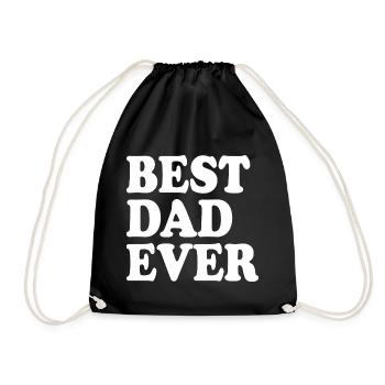 Best dad ever - Sac de sport léger - noir - Devant