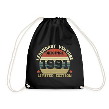 Legendary Vintage 1991 - Drawstring Bag - black - Front