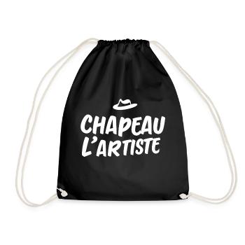 Chapeau l'artiste - Sac de sport léger - noir - Devant