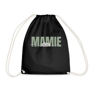 Granny Darling - Grandma Gift - Drawstring Bag - black - Front