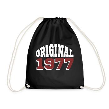 Original 1977 - Drawstring Bag - black - Front