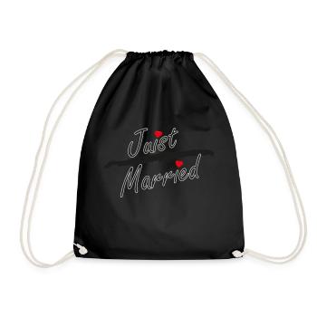 Juist Married Island - Drawstring Bag - black - Front