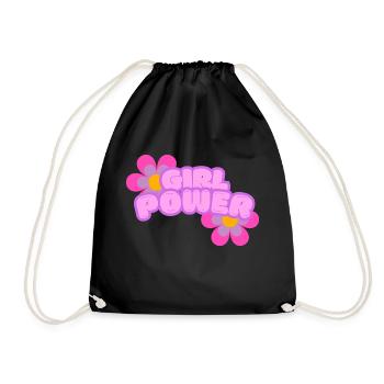 Girl Power - Sac de sport léger - noir - Devant