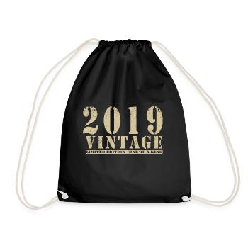 Original 2019 Vintage Vintage anniversaire rétro - Sac de sport léger - noir - Devant