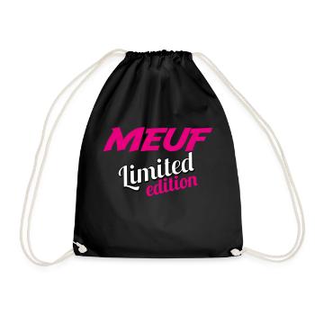 MEUF LIMITED EDITION - Sac de sport léger - noir - Devant