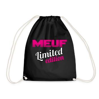 MEUF LIMITED EDITION - Sac de sport léger - noir - Devant