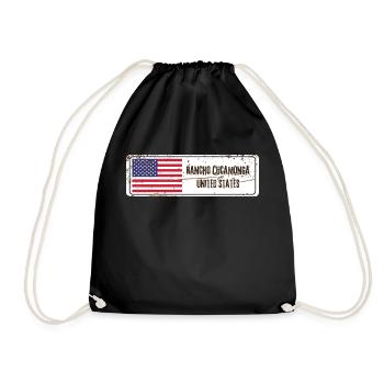 Drapeau du Rancho Cucamonga - Sac de sport léger - noir - Devant