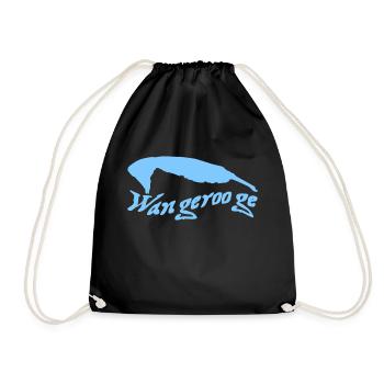 Wangerooge Tattoo - Turnbeutel - Schwarz - Vorne