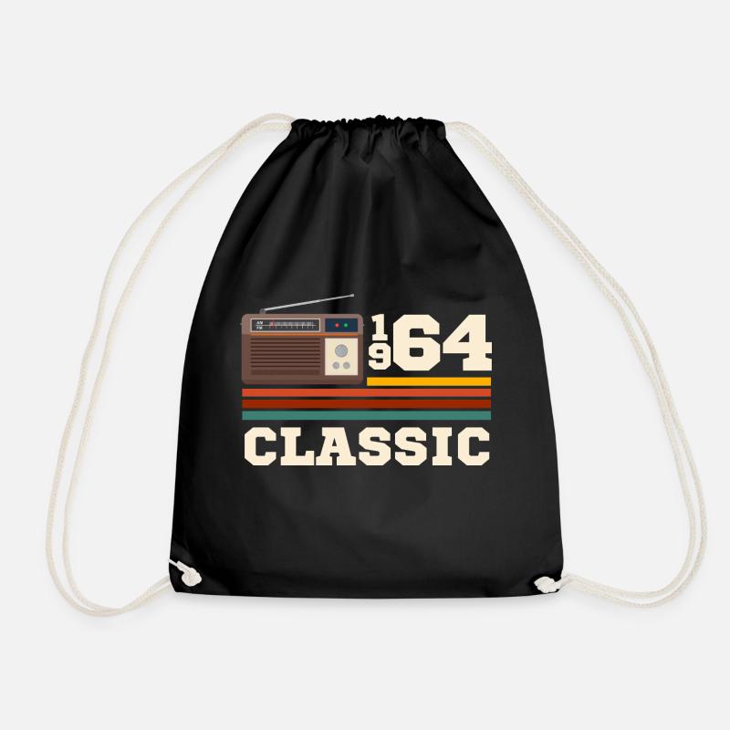 Jubiläum 1964 Retro-Klassiker - Turnbeutel - Schwarz