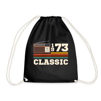 Anniversary 1973 retro classic - Drawstring Bag - black - Front