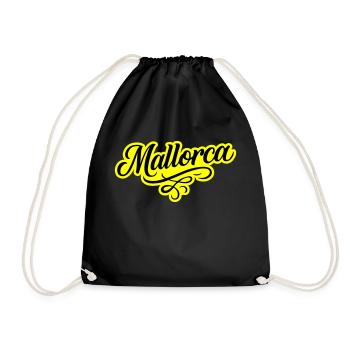 Mallorca Ornament - Turnbeutel - Schwarz - Vorne