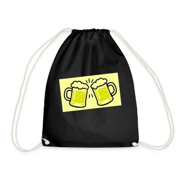 Beer Glass Beer Icon - Drawstring Bag - black - Front