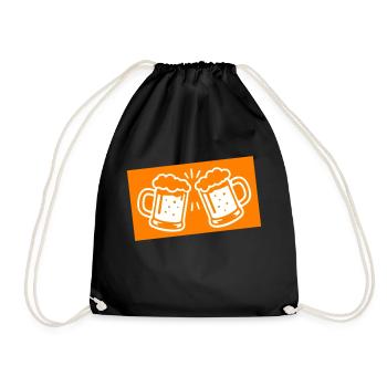 Beer Glass Beer Icon - Drawstring Bag - black - Front