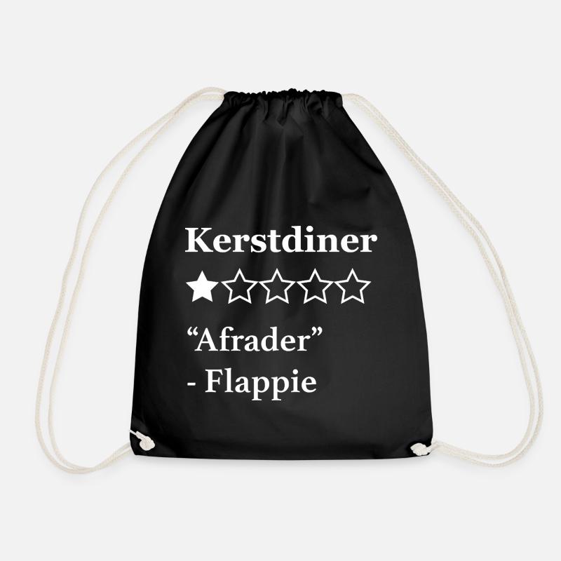 Rezension Weihnachtsessen Flappie - Turnbeutel - Schwarz