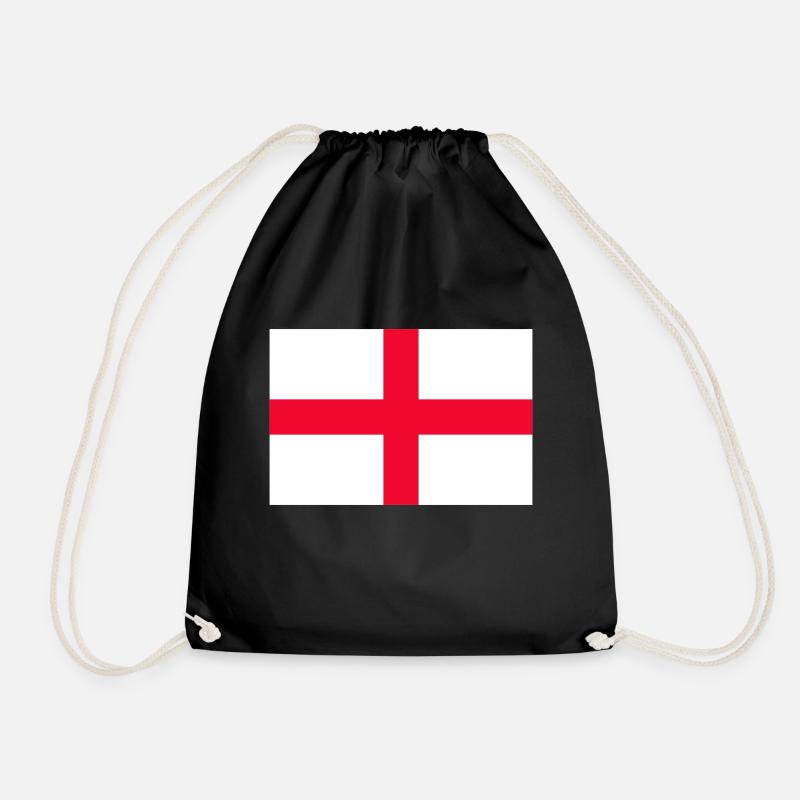 england - Drawstring Bag - black