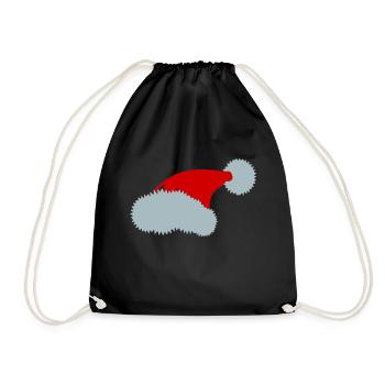 Noël - Père Noël - Papa - Sac de sport léger - noir - Devant