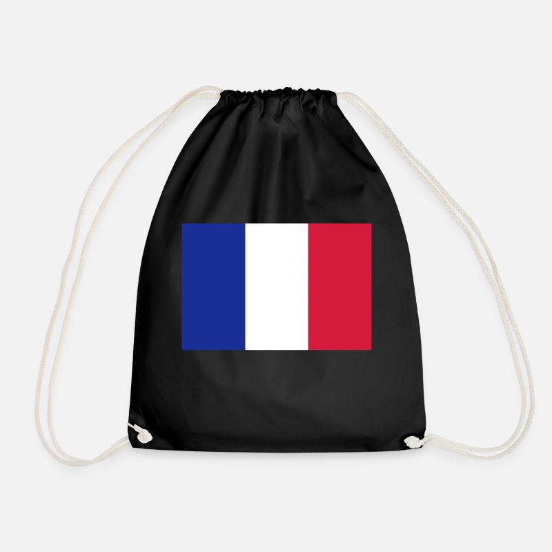 Frankreich - Turnbeutel - Schwarz