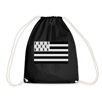 bzh_flag - Sac de sport léger - noir - Devant