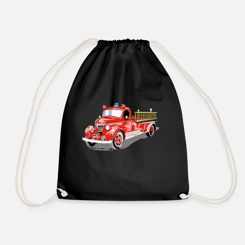 Feuerwehr - Turnbeutel - Schwarz