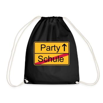Schools out lets party! - Turnbeutel - Schwarz - Vorne