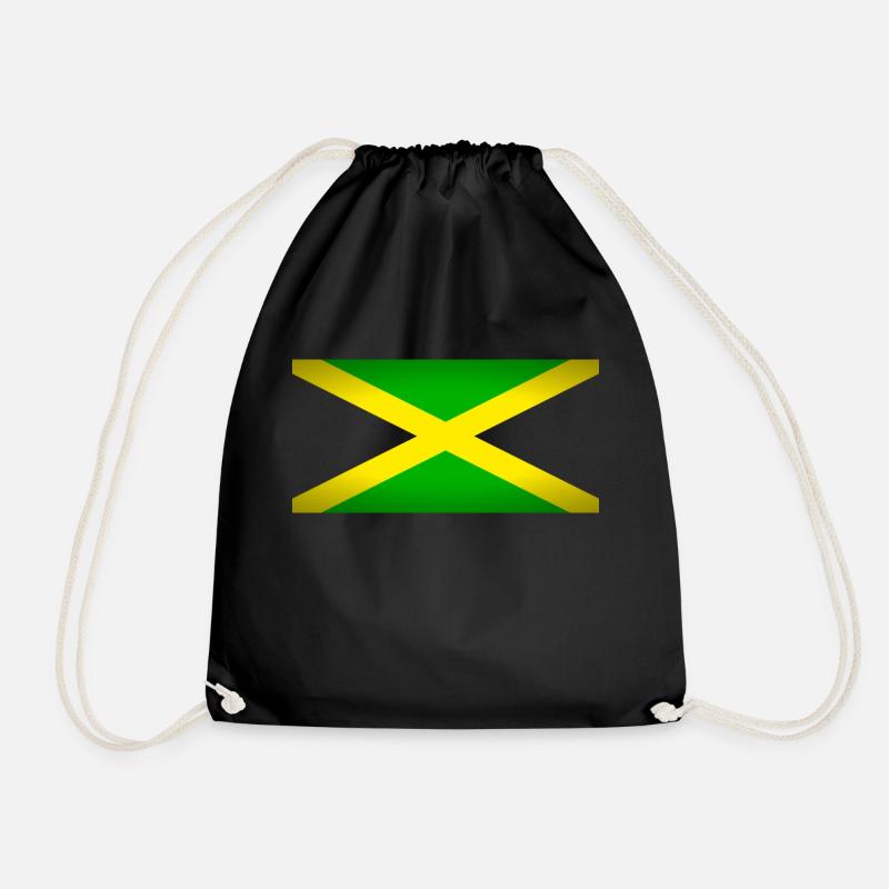 Jamaïque (sur noir) - Sac de sport léger - noir