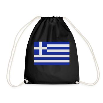 drapeau Grèce - Greece - Ελλάς - Sac de sport léger - noir - Devant