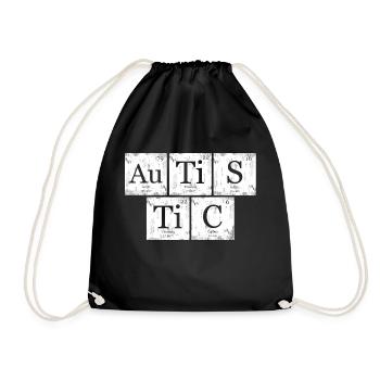 Tableau Périodique AuTiSTiC Nerd Geek - Sac de sport léger - noir - Devant