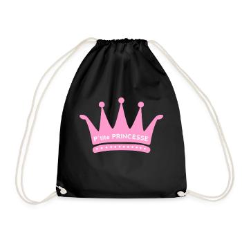 P'tite Princesse - Sac de sport léger - noir - Devant