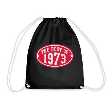THE BEST OF 1973 2C Birthday Anniversaire - Turnbeutel - Schwarz - Vorne