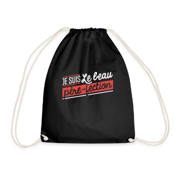 Beau père-fection cadeau - Sac de sport léger - noir - Devant