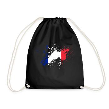 Blob drapeau france - Sac de sport léger - noir - Devant