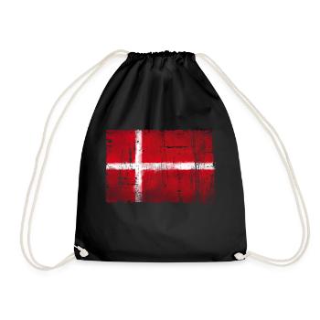 Denmark - Drawstring Bag - black - Front