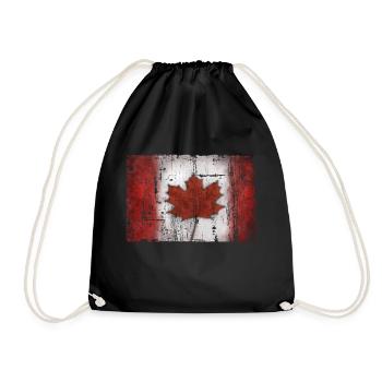 Canada - Drawstring Bag - black - Front