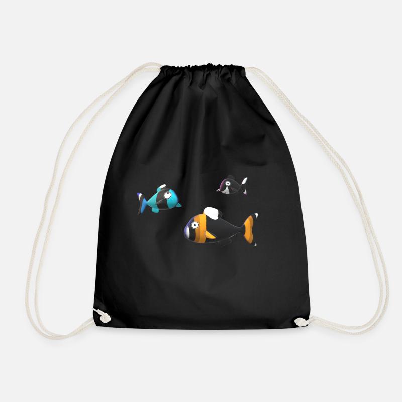 Poissons - Sac de sport léger - noir