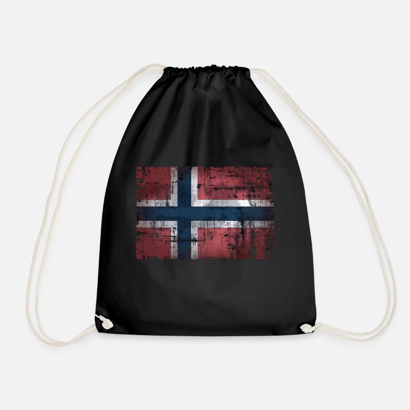 Norwegen - Turnbeutel - Schwarz