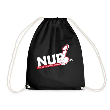 NUR6 LOGO NOUVEAU - Sac de sport léger - noir - Devant