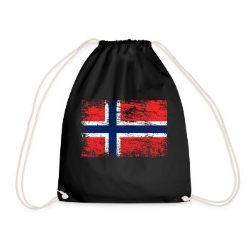 Beautiful Norway - Drawstring Bag - black - Front