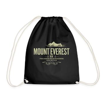 Mont Everest T-shirt - Sac de sport léger - noir - Devant